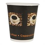 Kaffebæger Coffee Beans, ABENA Gastro, 9cm, Ø8cm, 24 cl, sort, PE/pap, incl. afgift
