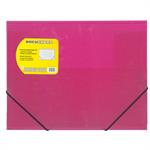 Plastmappe bnt Docusmart pink m/3 klapper