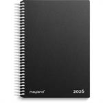 Spiralkalender, 1 dag, PVC-fri PP, sort