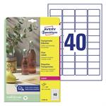 Avery Transparente etiketter L7781-25