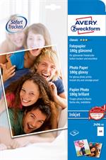 Avery fotopapir glossy 180g A4 inkjet (50)